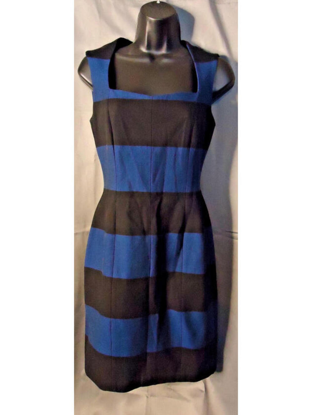 Banana Republic Sloan Rugby Stripe Sheath Dress Royal Azure Size 4 Business